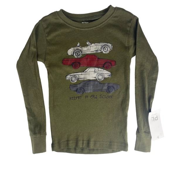 NWT PLSleep Kids 2 Piece Cotton Pajama Set Keepin It Old School - Size 5 - Picture 3 of 6